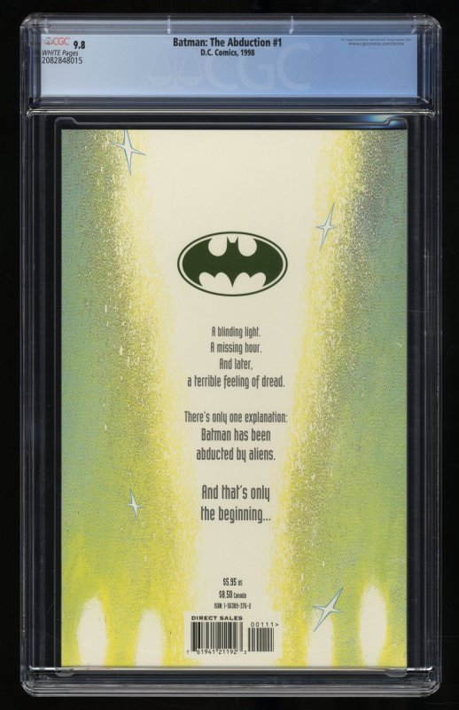 Batman: The Abduction (1998) #1 CGC NM/M 9.8 White Pages