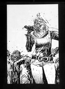 Walking Dead 15th Anniversary Edition #132 B&W Virgin Cover Variant 1:10