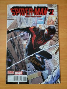 Spider-Man #1 Signed Bendis Miles Morales ~ NEAR MINT NM ~ 2016 Marvel Comics