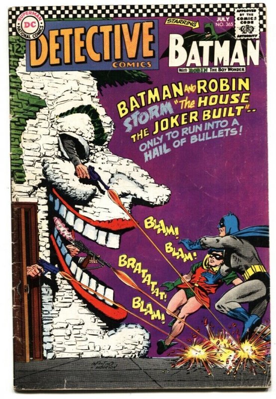 Detective #365 comic book 1967- Batman- Great Joker cover VG+