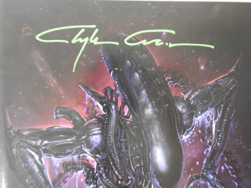 Alien #1 Virgin Variant Signed by clayton Crain W/ Certificate of Authenticity!