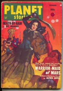 Planet Stories-Summer 1950-Spicy Good Girl Art-Allen Anderson-Ray Bradbury-Al...