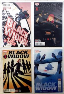 Black Widow Lot of 4 #1, 2, 3, 4 (2016) Marvel Comics 1st Print Comic Books