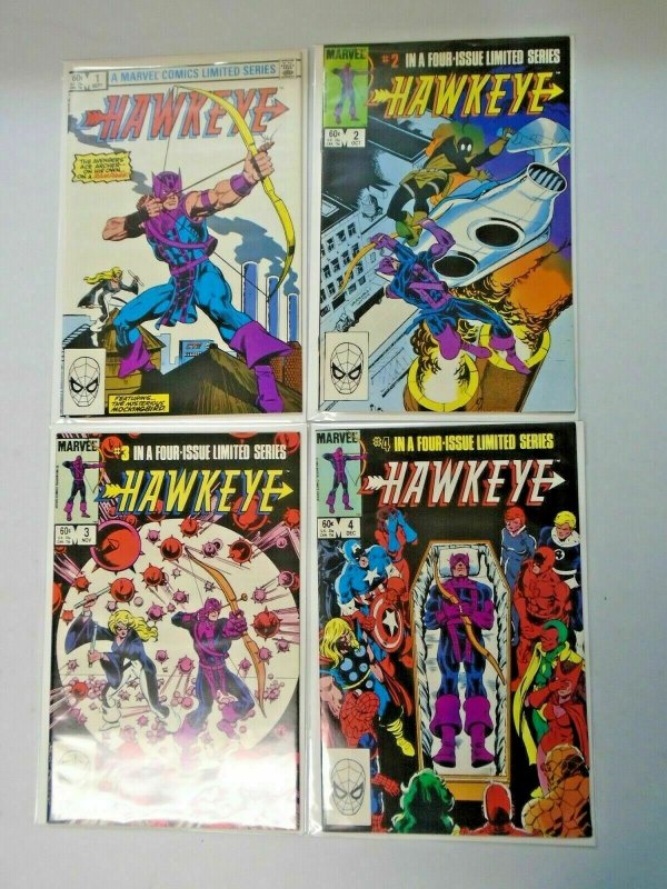 Hawkeye set 1st Series all Direct 4 different books 8.5 VF+ (1983)