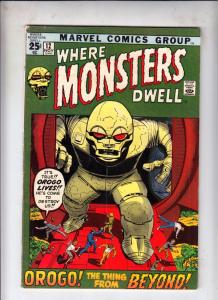 Where Monsters Dwell #12 (Nov-71) VF+ High-Grade 