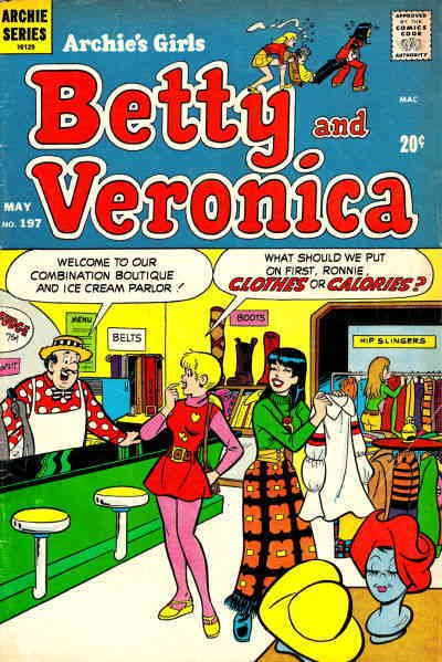 Archie's Girls Betty And Veronica #197 FN ; Archie | May 1972 Ice Cream Parlor