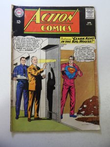 Action Comics #323 (1965) GD/VG Condition moisture stains, 1/4 spine split
