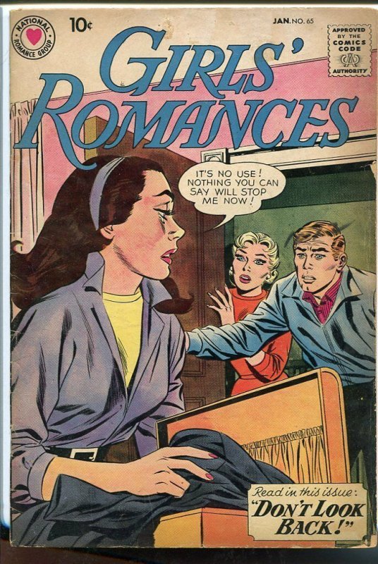 GIRLS' ROMANCES #65-DONT LOOK BACK!-DC ROMANCE VG