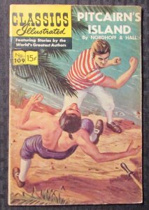 1953 CLASSICS ILLUSTRATED #109 VG- 3.5 Pitcairn's Island 