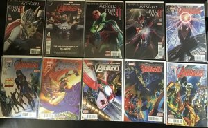8PC ALL-NEW ALL-DIFFERENT AVENGERS LOT (9.0) ALEX ROSS COVERS!! 2015