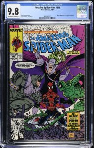 Amazing Spider-Man #319 CGC 9.8 Rhino App & Todd McFarlane Cover NEW CASE