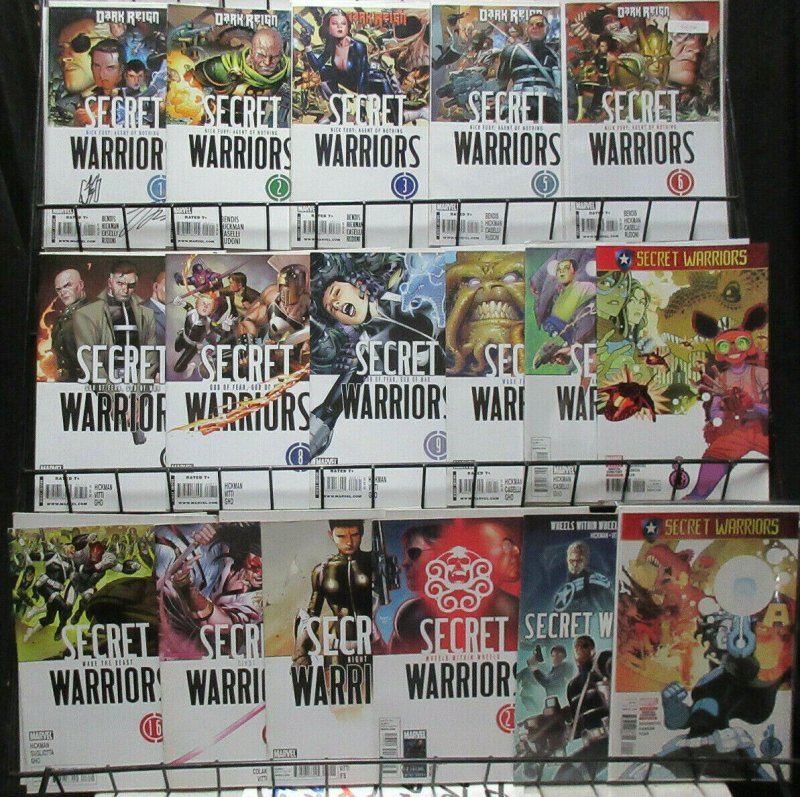 Secret Warriors (v2 2009) Lot 15Diff  #1-28 Nick Fury's Spy Commandos #1 signed