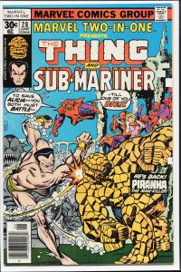 Marvel Two-in-One #28 (1977) Namor the Sub-Mariner
