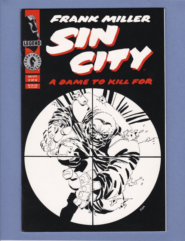 Sin City A Dame To Kill For #3 NM- 2nd Print Variant Cover HTF Frank Miller