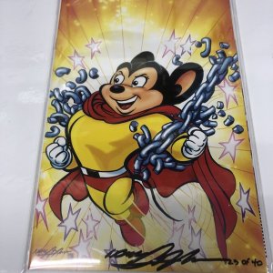 Mighty Mouse (2017) # 01G Virgin Signed Neal Adams (NM) Certificate Authenticity