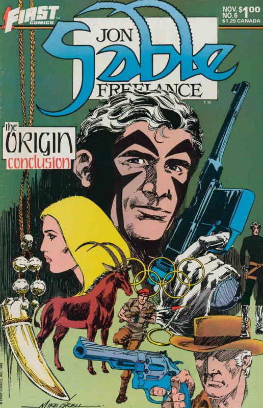 Jon Sable, Freelance #6 VF ; First | Mike Grell the Origin 4