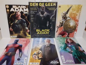BLACK ADAM #1  SPECIAL + 4 MOVIE VARIANT COVERS + DEN OF GEEK - FREE SHIPPING