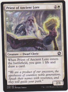 Magic the Gathering: Adventures in the Forgotten Realms - Priest of Ancient Lore