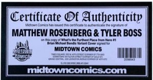 What's the Furthest Place From Here #1 Brian Michael Bendis Cover SIGNED W/COA.