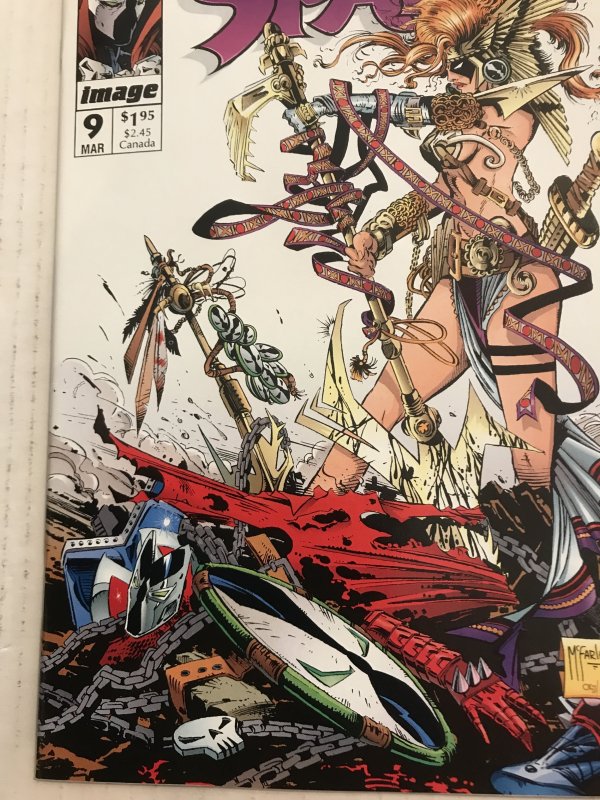 SPAWN #9 : Image 3/93 NM; 1st appearance ANGELA, Beautiful condition