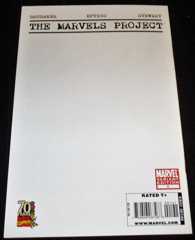 The Marvel Projects #1 (2009) Variant