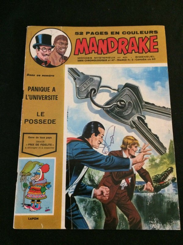 MANDRAKE #401 French, 1973 VG Condition