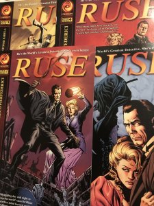 RUSE #1, 2, 3, 4 set : Marvel CrossGen NM-; detective mini series, Mark Waid