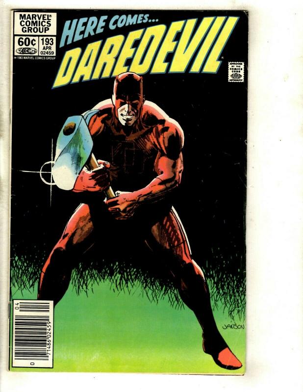 12 Daredevil Marvel Comics #193 194 195 196 198 199 212 237 252 260 262 263 EK14