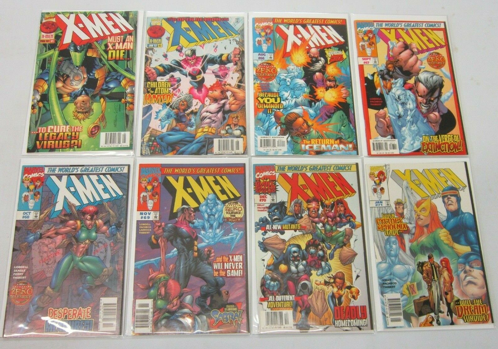 X-Men lot from:#48-99 1st Series 48 different books 8.0 VF (1996 2000 ...