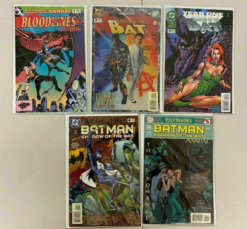 Batman Shadow of the Bat ANN set:#1-5 8.0 VF (1993-97)