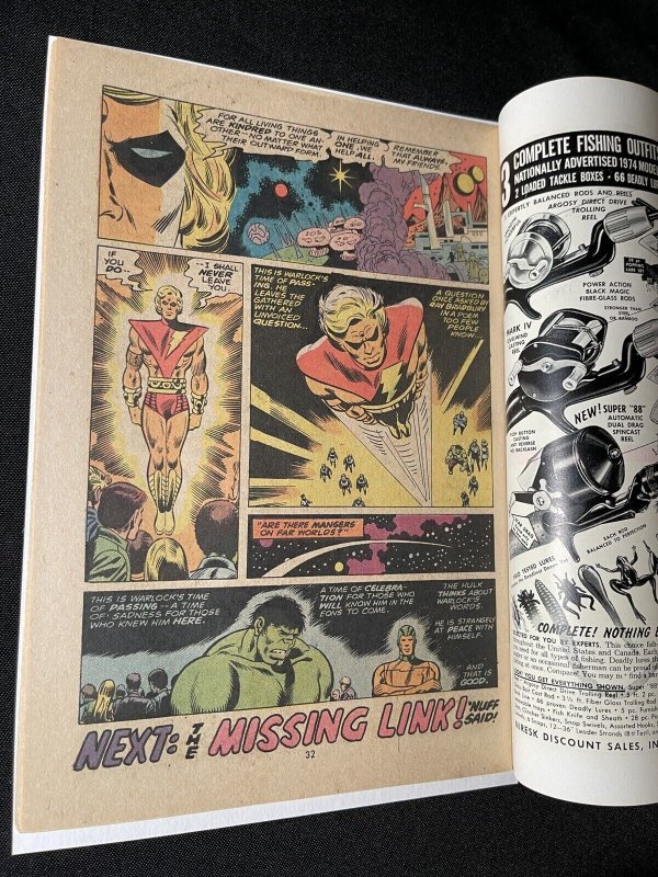 Incredible Hulk #178 Very Fine 8.0 Adam Warlock Herb Trimpe Art 1974 