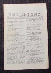 1954 THE ENIGMA Puzzle Fanzine #602 VG+ 4.5 Crosswords Cryptograms 8pgs
