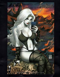 LADY DEATH:  Malevolent Decimation #1 Signed w/ COA  / ID#552