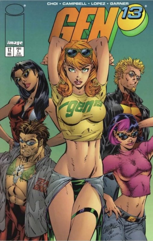 Gen 13 #11-15 7 book lot (includes 13a,b,c covers) (1996)