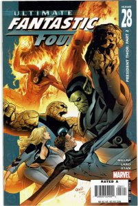 Ultimate Fantastic Four #28 Mark Millar Greg Land President Thor NM