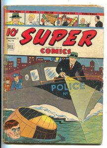 Super #76 1944-Dell-Dick Tracy cover-Brenda Starr-Clyde Beatty-WWII era issue...