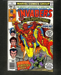 Invaders #22 Human Torch Captain America Toro!