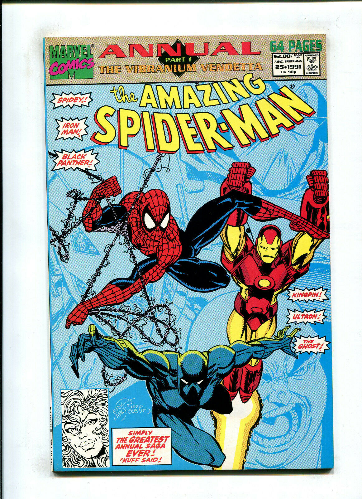 Amazing Spider-Man Annual #25 (8.0) Vibranium Vendetta!! 1991