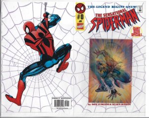 Sensational Spider-Man #0 Cover Only Never Used On A Book Marvel Comics 1996 E5