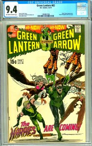 Green Lantern 82 (CGC 9.4) OW/W p; Neal Adams; Wrightson inks one page
