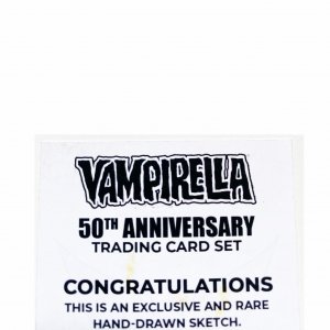 Vampirella 50Th Anniversary Sketch Card By Wilson Ramos Jr Dynamite (D)