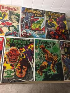 Fantastic Four 71 74 76 77 78 79 80 All 6.0-8.0 Fn-Vf Fine - Very Fine Range