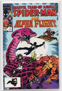 Marvel Team-Up Annual #7 Direct Edition (1984) Alpha Flight