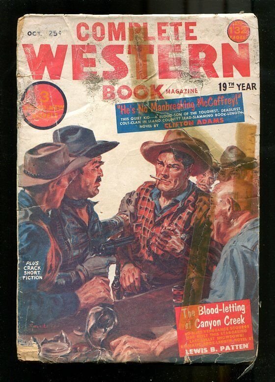 COMPLETE WESTERN PULP-1952-OCT-NORMAN SAUNDERS COVER AR FR/G