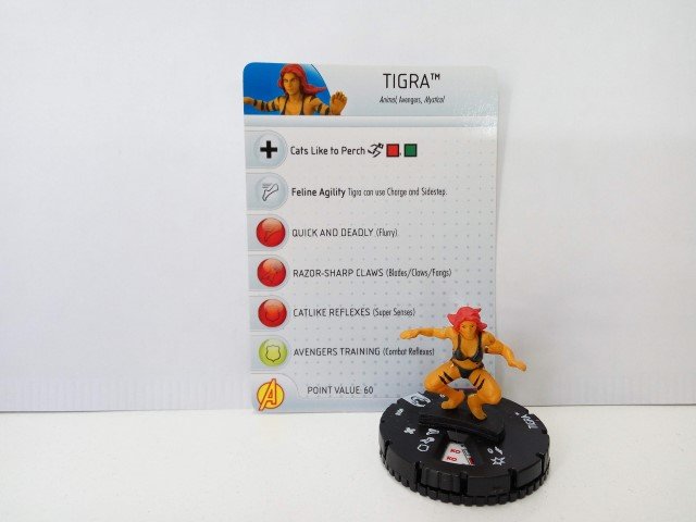 Heroclix: TIGRA - Greer Grant 08 (con tarjeta identificativa)