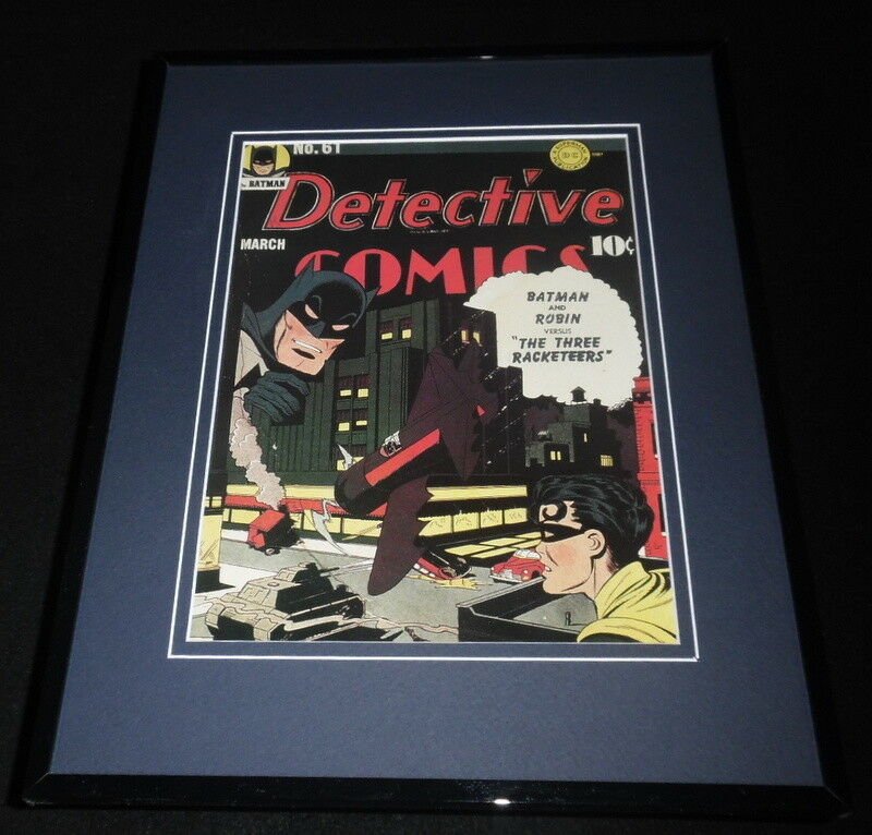 Detective Comics #61 Framed 11x14 Repro Cover Display Batman Robin 3 Racketeers