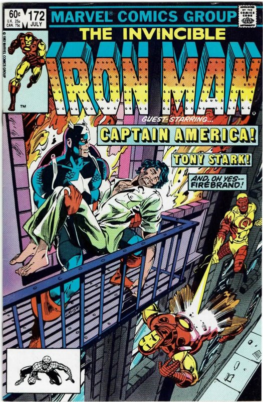 Iron Man #172 (1968 v1) Denny O'Neil Captain America VF