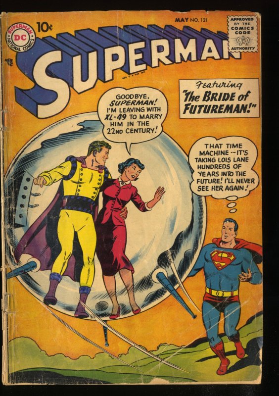 Superman #121 GD- 1.8 DC Comics