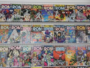 Rom 1-75 Complete Set W/ Annuals 1-4!! Avg FN Condition!