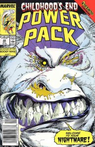 Power Pack #42 (Newsstand) VF ; Marvel | X-Men's Inferno tie-in